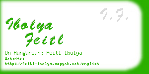 ibolya feitl business card